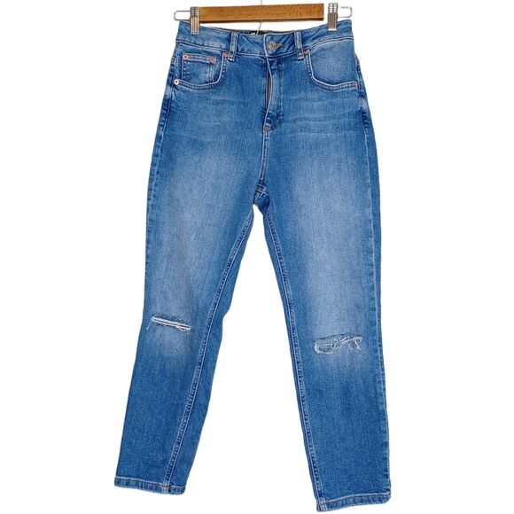 ASOS Design Distressed Mom Jeans - Picture 1 of 11